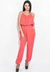 Жіночий комбінезон 81P1105 (кораловий)