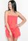 Комбинезон женский шорты 81P1102-1 (коралловый)