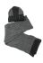 Комплект дитячий для хлопчика шапка та шарф у темному відтінку 65PB13-001 junior (графітовий/сірий)