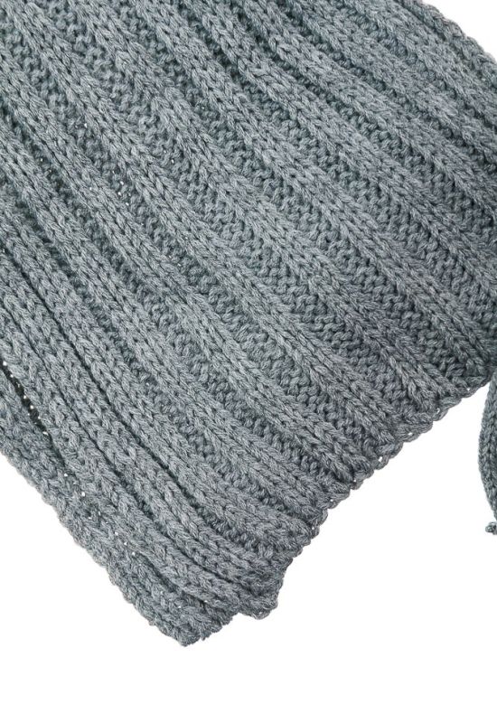 Комплект детский шапка и шарф 65P13-017 junior (серый/малиновый)
