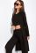 Комплект кардиган топ и штаны женский 120PSS008-1 (черный)