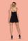 Комплект Obsessive CHARMEA BABYDOLL+str (черный)
