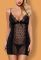Комплект Obsessive MOKETTINA CHEMISE (черный)