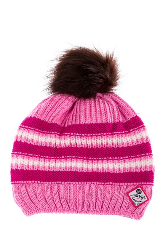 Комплект шапка перчатки шарф 120PTEM53214 junior (светло-розовый)