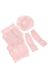 Комплект жіночий шапка шарф та мітенки тонкий 65PF3021 (рожевий)