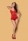 Комплект Obsessive 827-BAB-3 BABYDOLL (красный)