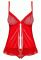 Комплект Obsessive 827-BAB-3 BABYDOLL (красный)