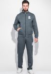 Костюм мужской спорт меланж утепленный 70PD5011-1 (джинсовый/меланжевый)