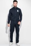 Костюм мужской спорт с надписями 70PD5011 (темно-синий)