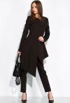 Костюм с ассиметричным пиджаком 120PMA1827 (черный)