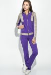 Костюм спортивный кофта на змейке штаны 68PD1195 (сиреневый)