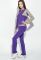 Костюм спортивний кофта на змійці штани 68PD1195 (бузковий)
