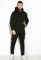 Костюм спортивний на флісі 103P001-1 (чорний)