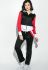 Костюм спортивный трехцветный 74PD810 (черный/красный)