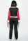 Костюм спортивный трехцветный 74PD810 (черный/красный)