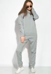 Костюм спортивный женский на флисе 120PLAKI1435 (светло-серый)