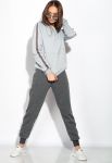 Костюм спортивный женский на флисе 120PM031 (светло-серый)