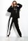 Костюм спортивный женский на флисе 120PM035 (черный)