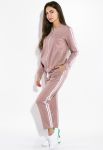 Костюм спортивный женский однотонный 70P0037 (бежевый) Костюм спортивный женский однотонный 70P0037 (бежевый)