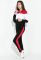 Костюм спортивный женский трехцветный 70PD5029 (черный/красный)
