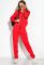 Костюм спортивный женский утепленный 120PMHM018 (красный)