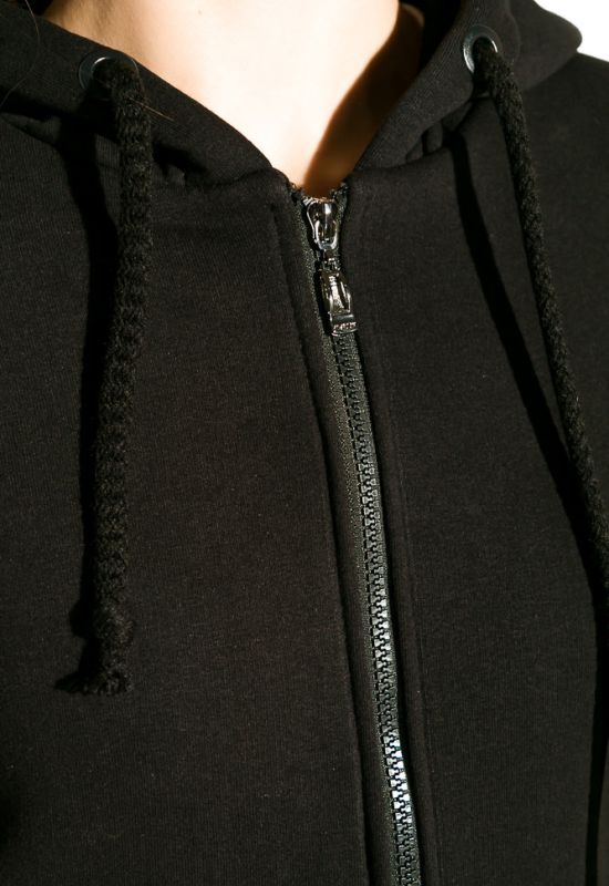 Костюм спортивный женский утепленный 120PMHM018 (черный)