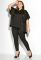 Костюм женский 120PMA1839 (черный/меланжевый)