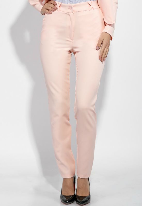 Костюм женский брюки пиджак деловой в стильных оттенках 72PD155 (персиковый)