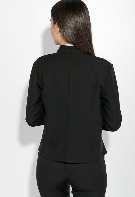 Костюм жіночий брюки піджак діловий у стильних відтінках 72PD155 (чорний)