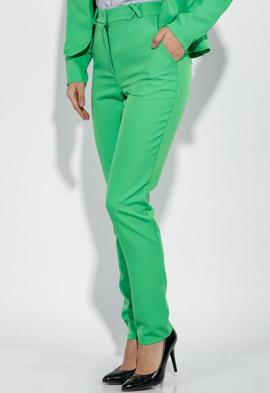 Костюм женский брюки пиджак деловой в стильных оттенках 72PD155 (зеленый)