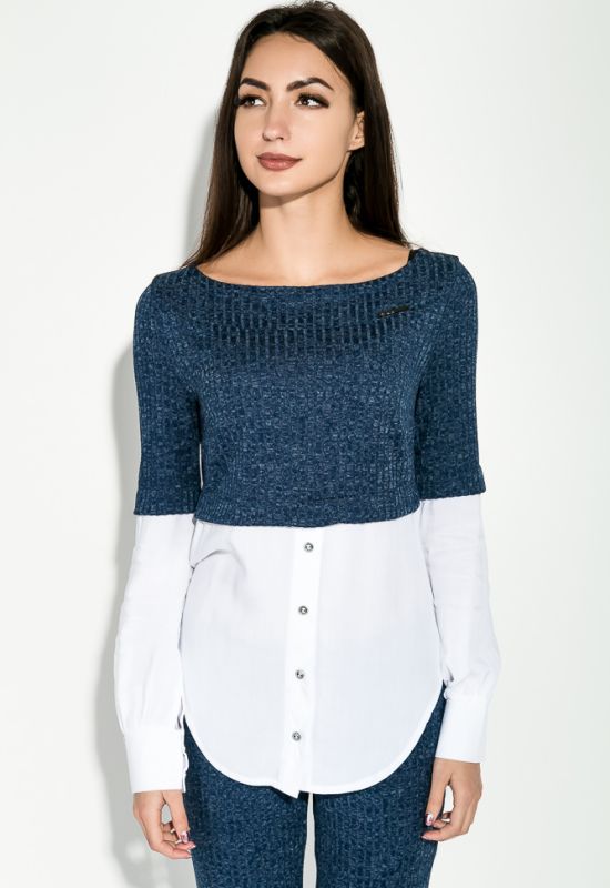 Костюм жіночий кофта штани 95P7077 (синій/білий)
