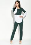 Костюм женский кофта штаны 95P7077 (зеленый) Костюм женский кофта штаны 95P7077 (зеленый)