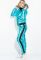 Костюм женский Куртка Штаны 80PD1353 (бирюзовый/металлик)