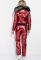 Костюм жіночий Куртка Штани 80PD1353 (бордовий/металік)
