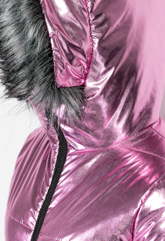Костюм женский Куртка Штаны 80PD1353 (розовый/металлик)