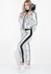 Костюм жіночий Куртка Штани 80PD1353 (срібний)