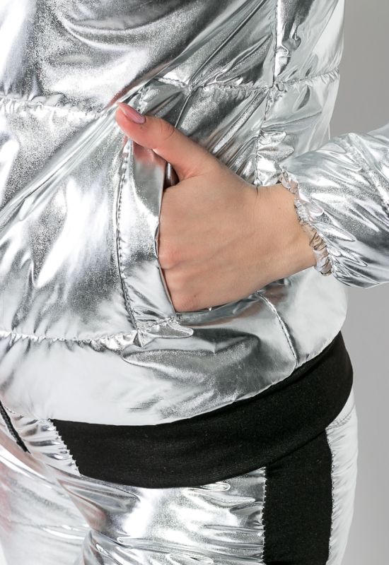 Костюм жіночий Куртка Штани 80PD1353 (срібний)