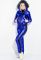 Костюм жіночий Куртка Штани 80PD1353 (синій/металік)