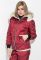 Костюм жіночий зі штучним хутром 72PD139 (бордовий)