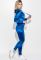 Костюм женский спорт с бусинами на плечах 69PD1003 (электрик)