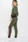 Костюм жіночий з відкритим плечем 76PD1116 (хакі)