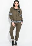 Костюм женский спортивный 77PD870 (хаки) Костюм женский спортивный 77PD870 (хаки)