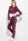 Костюм жіночий спортивний комбінація квітів 70PD5001 (бордовий/білий)