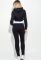 Костюм женский спортивный комбинация цветов 70PD5001 (черный/белый)