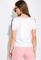 Костюм жіночий спортивний з короткими рукавами 151P121 (білий/рожевий)