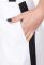 Костюм жіночий стильний на бретельках 74P103 (білий/чорний)