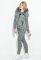 Костюм жіночий теплий 77PD867 (сірий/чорний)