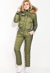 Костюм женский теплый с манжетами на рукавах 77PD859 (хаки) Костюм женский теплый с манжетами на рукавах 77PD859 (хаки)