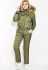 Костюм женский теплый с манжетами на рукавах 77PD859 (хаки)