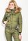 Костюм женский теплый с манжетами на рукавах 77PD859 (хаки)